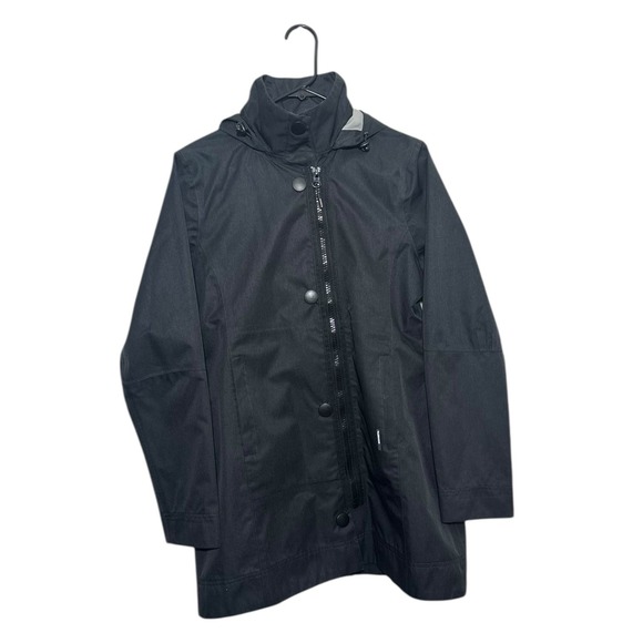 Mondetta Jackets & Blazers - Mondetta Black Hooded Windbreaker Coat Water-Resistant‎ Jacket Women's Size M